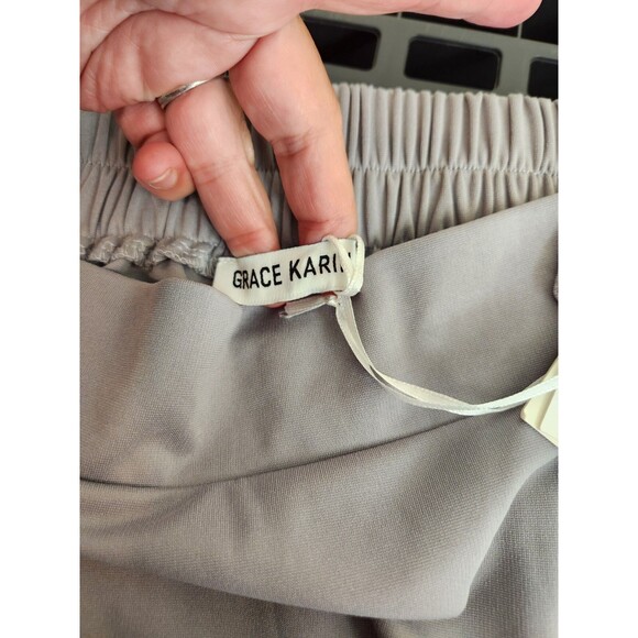 Grace Karin L Nwt Large Gray A-line Skirt 8.6613 - Picture 6 of 7